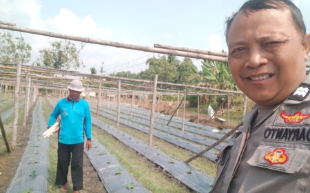Bhabinkamtibmas Desa Warurejo Dorong Pemanfaatan Lahan Pertanian dan Sampaikan Imbauan Kamtibmas kepada Warga