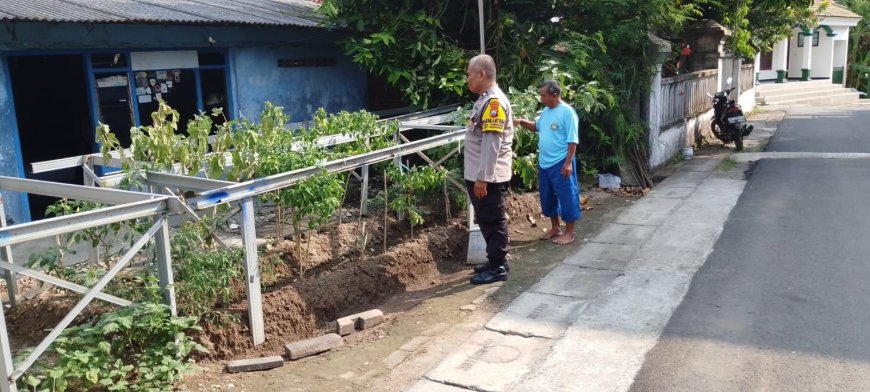 Bhabinkamtibmas Desa Purwosari Ajak Warga Optimalkan Pekarangan untuk Mendukung Ketahanan Pangan