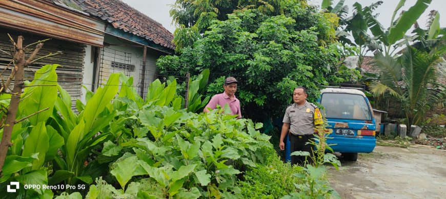 Bhabinkamtibmas Desa Plumpungrejo Ajak Warga Optimalkan Pekarangan Pangan Bergizi Dukung Ketahanan Pangan